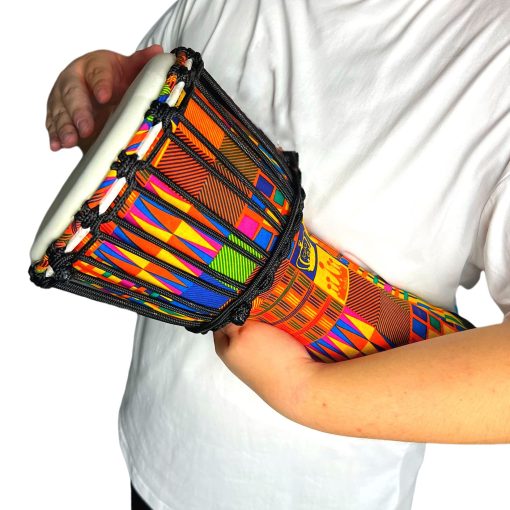 RUOSWTE 8" Tambor Djembe, Tambor Bongo, Percusion Musical, Cara de Tambor de Piel de Oveja, Afinacion Profesional, Tambor de Mano de Estilo Africano Occidental, El Regalo para Principiantes. - Imagen 3