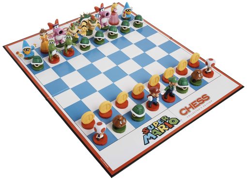 Juego de ajedrez de Super Mario | 32 piezas de ajedrez esculpidas personalizadas incluyendo personajes iconicos - Mario, Luigi, Peach, Toad, Bowser | Juego de ajedrez tematico de Super Mario - Imagen 4