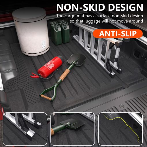 Tapete para cama de camioneta compatible con Nissan Frontier 2022-2024 de 5 pies - Tapete para carga - Reemplazo de forro para cama de camioneta - Accesorios para Nissan Frontier 2022 2023 2024 - Imagen 5