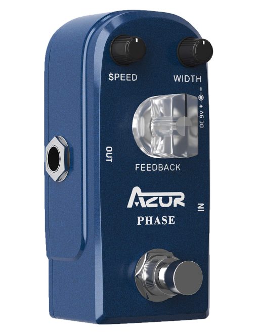 Pedal de Efecto de Guitarra Analogico AZOR Phaser Procesador Puro para Guitarra Electrica y Bajo True Bypass - Imagen 4