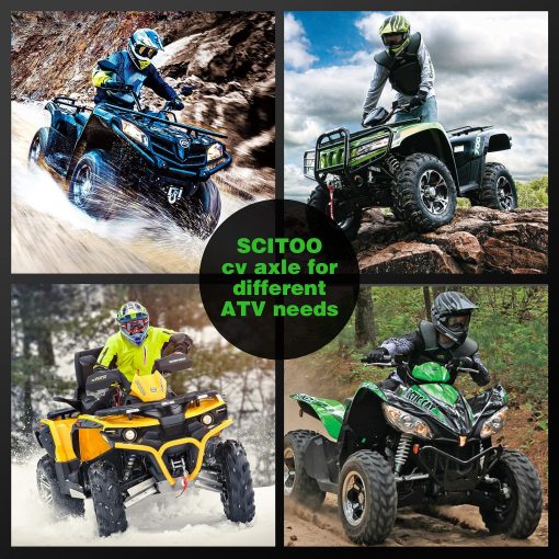 SCITOO Ensamblaje de eje de transmision CV 2006-2014 se adapta a Polaris Sportsman 400 450 500 700 800 570 Trasero Izquierdo Derecho 1332654 1332935 - Imagen 5