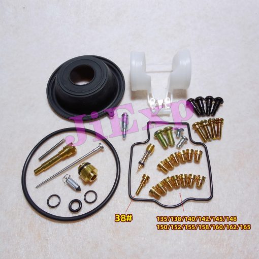 [JiExp] Kit de Reparacion de Carburador para Moto Kawasaki 1990-01 Ninja ZX-11/ZZR1100/ZZ-R 1100 con Diafragma de Vacio y Valvula-Flotador (4 Sets) - Imagen 2