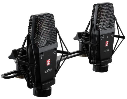 Par de microfonos de condensador de diafragma grande sE Electronics SE4100-PAIR emparejados de fabrica con montaje y estuche - Imagen 2