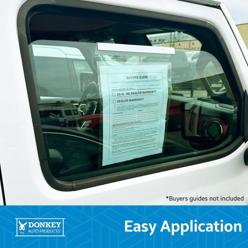 Ganchos Sujetadores para Guia de Compradores para Colgar, Porta Documentos de Ventana de Auto (50 por Paquete) - Imagen 3