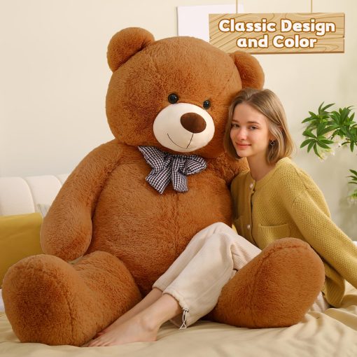 Oso de Peluche Gigante Toys Studio, 59 pulgadas de Altura Peluche de Oso de Color Cafe Oscuro Regalo de Juguete para Novia Niños Navidad Cumpleaños Dia de San Valentin - Imagen 4