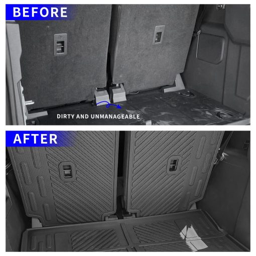 Tapetes para piso Rongtaod compatibles con Ford Bronco 2 puertas 2021-2024 Alfombrilla de maletero trasero Accesorios de Bronco 2023 (Alfombrilla de maletero + Tapetes para respaldo + Tapetes para piso) - Imagen 2