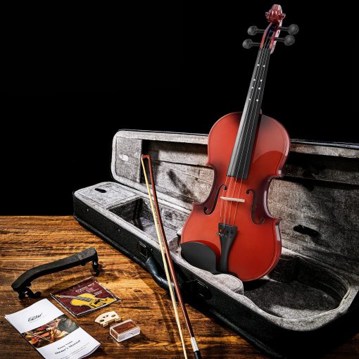 Violin Eastar de 3/4 para Principiantes, Kit de Violines para Estudiantes, Viola con Estuche Rigido, Resina, Reposacabezas, Arco y Cuerdas Extra (Guia de Dedo Impresa en el Diapason) - Imagen 4