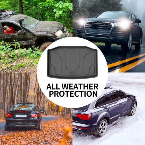 Tapetes de Almacenamiento para Maletero LASFIT para Tesla Model Y 2024-2020, Revestimiento para Maletero Trasero de Todo Clima de Ajuste Personalizado de TPE (Solo para 5 Asientos) - Imagen 4