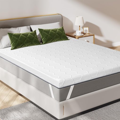 VISCOFLEX Colchon Topper de Espuma Viscoelastica de 3 Pulgadas para Camas Individuales, Soporte de Espuma de Alta Densidad, Doble Capa de Mejor Soporte para el Cuerpo y Alivio de Presion - Imagen 5