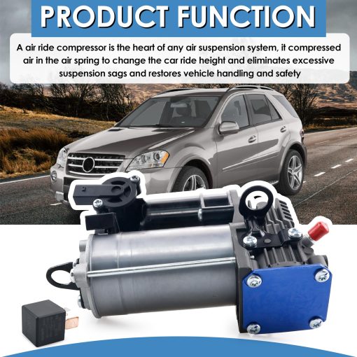 MiCCiKA 1643201204 Compresor de Suspension Neumatica Compatible con Mercedes Benz W164 X164 GL320 GL350 GL450 GL550 ML320 ML350 ML450 ML500 ML550 ML63 AMG 1643200004 1643200304 - Imagen 5