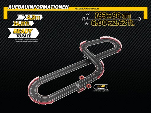 Carrera GO!!! Set de Pista de Carreras de Autos a Escala Electrica para Ninos 1:43, Flying Lap - Imagen 9