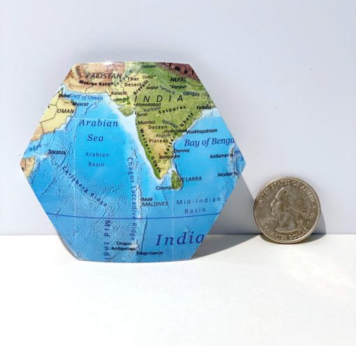 Mapa de Alivio de la Tierra, Globo Magnetico Snapspheres de 7.3", con Mapa de Geologia en el Interior, con soporte - Imagen 5