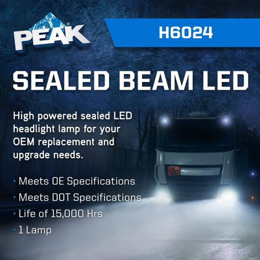 PEAK H6024 Faro Sellado LED de 6000K - Imagen 2