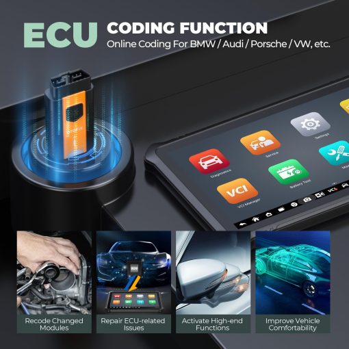 Escaner de diagnostico OTOFIX D1 Max, [2 anos de actualizacion gratuita] Herramienta de escaneo bidireccional Ver. 2024, 40+ funciones de servicio, Codificacion de ECU, Diagnostico de sistema completo, FCA SGW - Imagen 3
