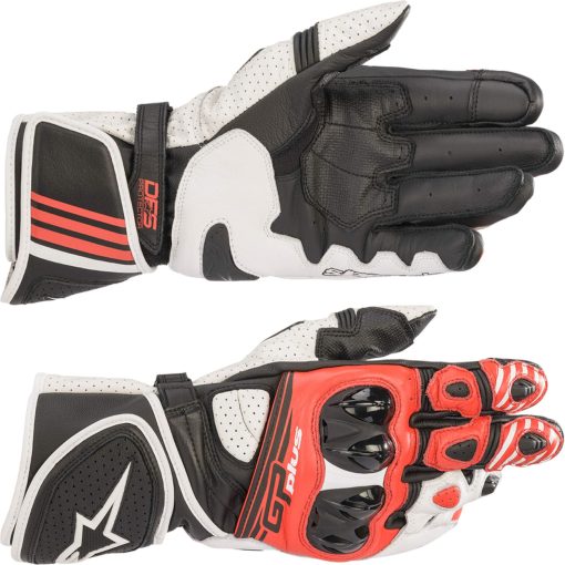Guantes Alpinestars GP Plus R V2 (XL) (Negro/Blanco/ROJO) - Imagen 3