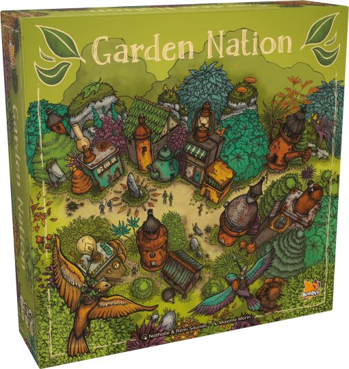 Bombyx Garden Nation - Juego de Guerra y Construccion de Tablero, Edades 10+, 2-4 Jugadores, 60 Minutos
