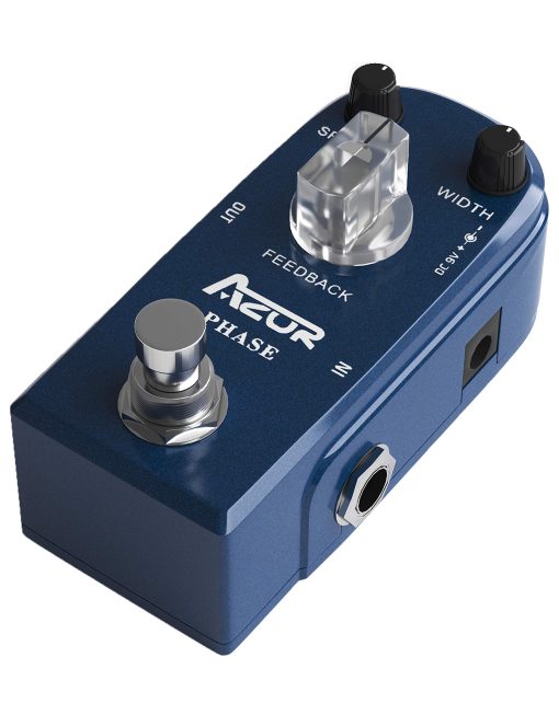 Pedal de Efecto de Guitarra Analogico AZOR Phaser Procesador Puro para Guitarra Electrica y Bajo True Bypass - Imagen 5