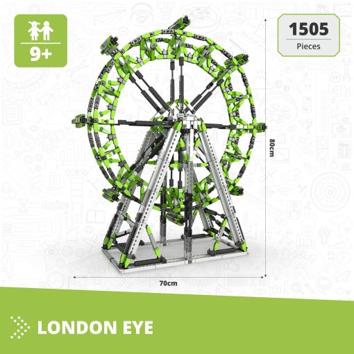 Engino | MEGA Builds: Set de construccion del London Eye, kit de construccion para ninos de 9+ - Imagen 2