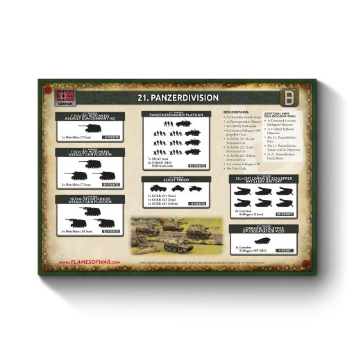 Flames of War - GEAB27 - Aleman - Paquete de Ejercito 21a Division Panzer - Imagen 3
