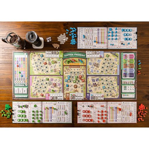 Capstone Games: Coffee Traders - Juego de Estrategia de Mesa, 3-5 Jugadores, Edades 12+, 120 Min - Imagen 2