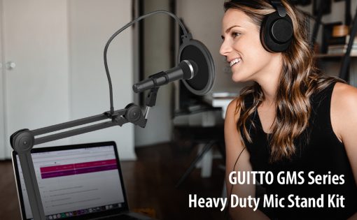 GUITTO Brazo de Microfono - Brazo de Microfono Mejorado Soporte de Microfono Pesado y Estable Perfecto para Quadcast, Streaming, Gaming, Oficina en Casa, Podcast GMS-02 - Imagen 8