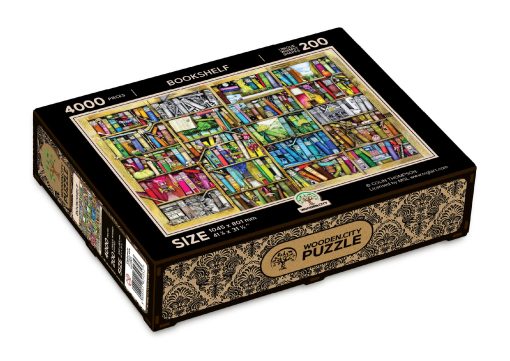 Rompecabezas de madera 4000 piezas - Estanteria - Puzzles unicos para adultos y adolescentes - Puzzle retro con piezas unicas y formas inusuales - LB 4000-0128-XXXL - Imagen 8