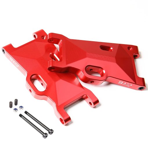 Brazos de Suspension Universal delanteros y traseros de aleacion de aluminio para Coche RC CNC 1/5 para LOSI Desert Buggy XL DBXL (Rojo) - Imagen 4