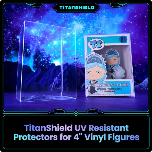 Protector de Manga TitanShield 0.5mm Platinum Resistente a los Rayos UV y a los Rasgunos Compatible con Figuras de Funko - 4" Pulgadas Pop! Vinilo (60 Unidades) - Imagen 2