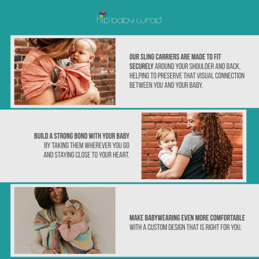 Manta Portabebes de Anillos Hip Baby Wrap - Envoltura de Bebe, Perfecta para Baby Shower, Portabebes, Portabebes Envoltura, Portabebes, Portabebes de Anillos (Avena) - Imagen 5