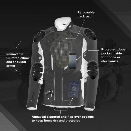 Chamarra Fly Racing Terra Trek (Negro, XX-Grande) - Imagen 5