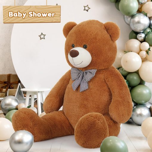 Oso de Peluche Gigante Toys Studio, 59 pulgadas de Altura Peluche de Oso de Color Cafe Oscuro Regalo de Juguete para Novia Niños Navidad Cumpleaños Dia de San Valentin - Imagen 6