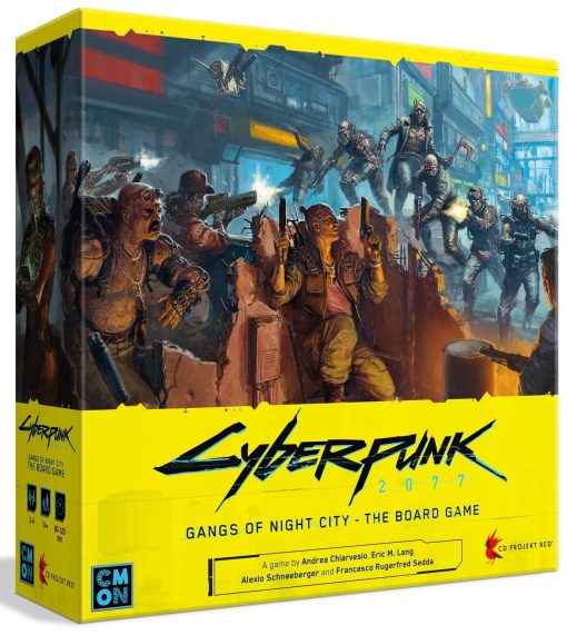 Juego de Mesa CMON Cyberpunk 2077: Gangs of Night City - Conquista Night City en este inmersivo juego de estrategia de ciencia ficcion! Juego de aventuras, para edades de 14 anos en adelante, 1-4 jugadores, tiempo de juego de 90-120 minutos, hecho