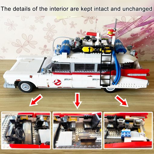 Kit de Actualizacion de Motor Motorizado Pro y Control Remoto para Lego Ghostbusters ECTO-1 10274, Compatible con Lego Icons Ghostbusters ECTO-1 10274 (Modelo de Coche no Incluido) - Imagen 3