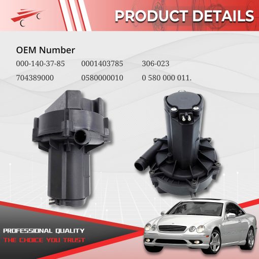 Bomba de inyeccion de aire secundaria OKAY MOTOR para Mercedes Benz C230 C320 E430 E500 G55 ML350 S500 AMG 0001403785 306-023 - Imagen 3