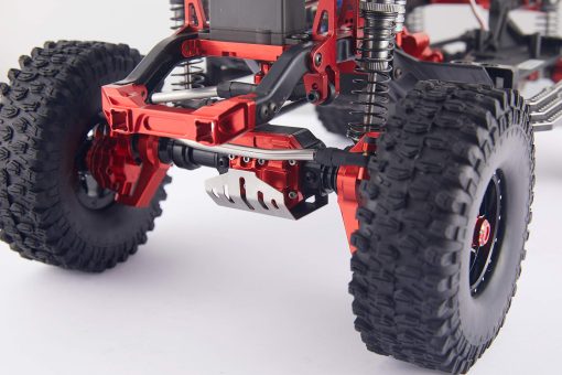 Conjunto de Carcasa de Eje Delantero y Trasero de Aleacion de Aluminio para Coche Crawler RC 1/10 Traxxas TRX4, Reemplaza la Carcasa de Ejes de Plastico Original (Negro) - Imagen 7