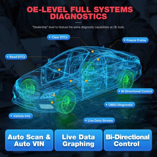 XTOOL D8BT 2023 Nueva Herramienta de Diagnostico Automotriz Actualizada, Actualizaciones de 3 anos ($600 de valor), Control Bidireccional, Codificacion de ECU, Diagnostico OE Completo y 38+ Resets, Programacion de Llaves, Reinicio del Cigüenal, CAN FD - Imagen 4