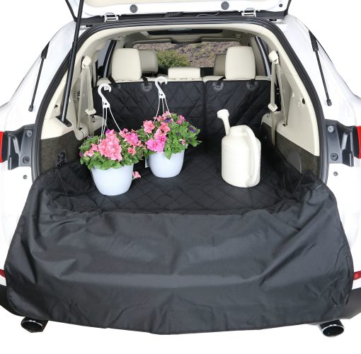 Forro para carga de SUV 4Knines para asientos abatibles 60/40 con paso de reposabrazos compatible con diseno de compania estadounidense XL Camo - Imagen 8