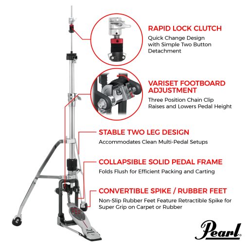 Soporte de Hi-Hat Pearl Redline (H2050) - Imagen 4