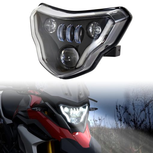 SAUTVS Conjunto de Faros LED para G310GS G310R, Faro Delantero Aprobado por E-Mark con Luces Altas-Bajas DRL para BMW G310GS/G310R 2016-2022 Accesorios