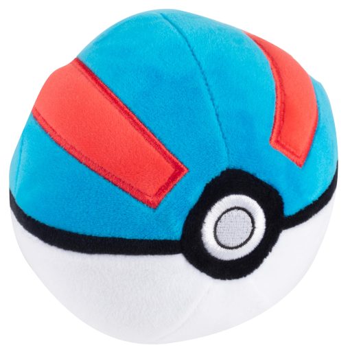 Pokemon 5" Peluche de Pok? Ball Pack de 4 - Pokeball, Great, Ultra, Master - Licencia Oficial - Juguetes de Peluche Suave con Fondo Ponderado - Accesorio de Halloween - Regalo para Ninos, Ninas, Fans - Imagen 4