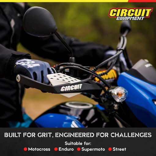 Protectores de Manillar para Motocicleta - Protectores de Manillar Fenix de Alta Resistencia para Cualquier Clima - Protectores de Manillar de Moto de Cross Naranja para Manillares de 7 y 8 Pulgadas con Tornillos - Imagen 3