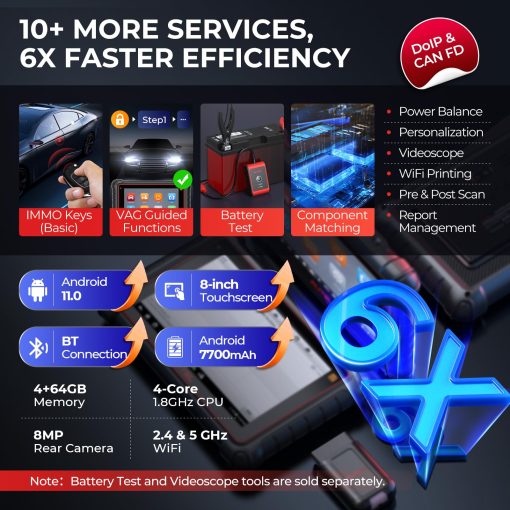 Escaner Autel MaxiPRO MP900-TS: Avance al nivel de MP808S-TS, MP808BT Pro, MS906TS con DoIP CAN-FD, 40+ Servicios, Codificacion de ECU OE, Programacion TPMS Relearn, Prueba Bidireccional, Escaneo de Todos los Sistemas, FCA SGW - Imagen 7