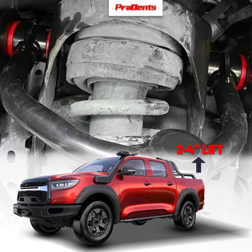 Brazos de Control Superior Delanteros para Toyota Tundra 2007-2021, Sequoia 2008-2022, Brazos Tubulares Negros de Suspension de 2-4" con Buje de Poliuretano, Sustitucion de Brazos de Suspension Originales de Fabrica OEM - Imagen 2
