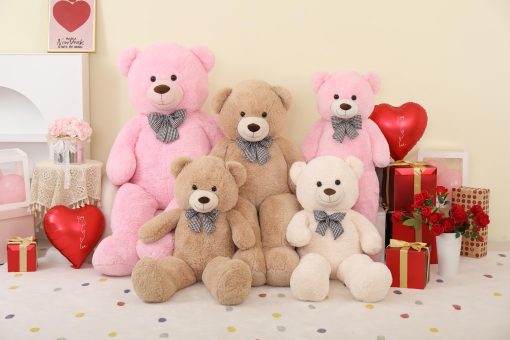 Peluche oso de peluche gigante Toys Studio, 59 pulgadas en color rosa, regalo de juguete para novia e hijos en Navidad, cumpleanos y Dia de San Valentin - Imagen 7