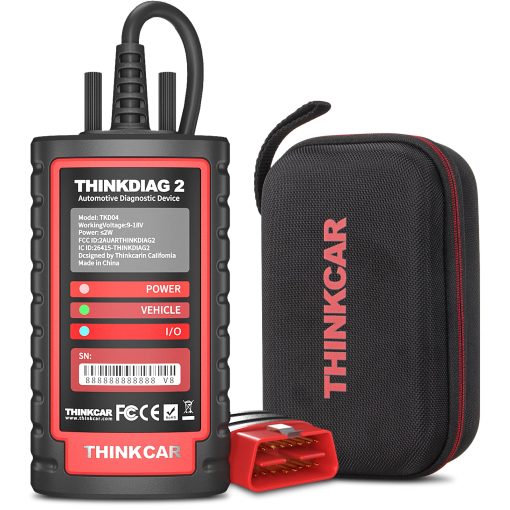 Thinkdiag2 Escaner de diagnostico OBD2 para todos los sistemas con control bidireccional para iOS y Android, herramienta de escaneo Bluetooth con protocolo CAN-FD, AutoVIN, Pruebas Activas, 15+ Funciones de Reinicio, Codificacion de ECU, 1 Ano Gratis