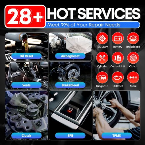 Autel MaxiCheck MX808S Escaner OBD2, 2024 Superfast OS 11, 3000+ Herramienta de Diagnostico Bidireccional, Ver. de EE. UU. de MaxiCOM MK808S MK808Z, Mejora de MX808 MK808 MK808BT, 28+ Reset, Escaneo de Sistemas Completos, FCA AutoAuth - Imagen 6