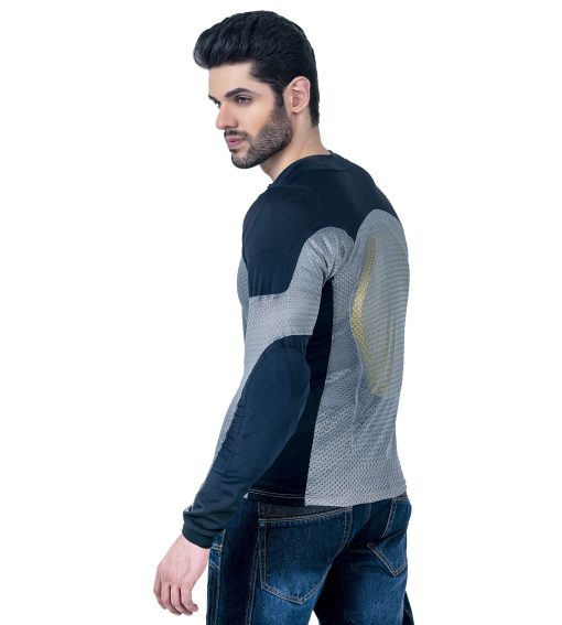 Camisa de Armadura para Motocicleta WICKED STOCK para Hombres y Mujeres - Camiseta de Proteccion con Armadura Corporal - Camiseta Protectora Acolchada para Montar (Gris, Extra Grande) - Imagen 7