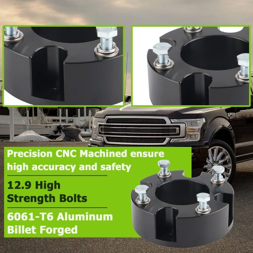 Kits de Elevacion Delanteros de 3" y Traseros de 2" para Tundra 2007-2024, Espaciadores de 3 pulgadas para Amortiguadores Delanteros y Bloques de levantamiento de 2 pulgadas para Tundra 2007-2024 2WD 4WD - Imagen 5