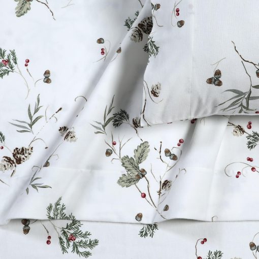 Juego de sabanas de franela 100% algodon Queen Tribeca Living, sabanas de franela portuguesa ultra suaves, juego de ropa de cama de 4 piezas con bolsillo extra profundo, franela acogedora de 170 GSM, Harmony - Imagen 2