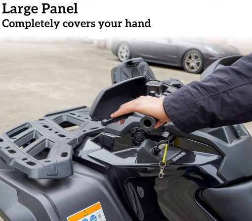 Protector de Manos Negro SAUTVS Deflector de Viento para Can-Am Outlander, Kit de Deflector de Aire para Manos de Plastico para Can-Am Outlander MAX Renegade 2006-2022 Accesorios (1PCS, Reemplazo #709400822) - Imagen 3